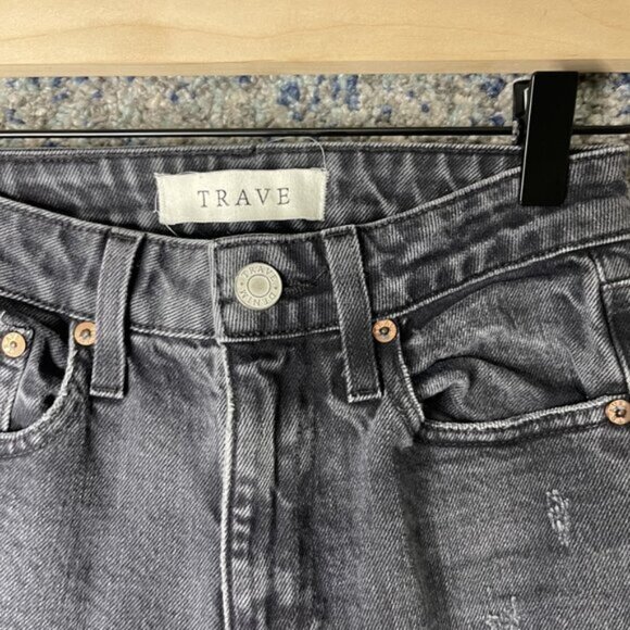 Trave Jeans Womens 24 Irina Road To Nowhere High Rise Skinny Distressed Denim Pa - Picture 3 of 10